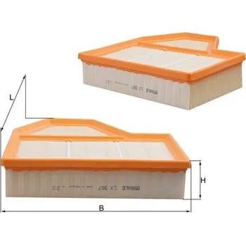 Vzduchový filtr Vzduchový filtr KNECHT LX 987