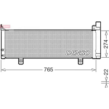 Výparník klimatizace Kondenzátor, klimatizace DENSO DCN50129