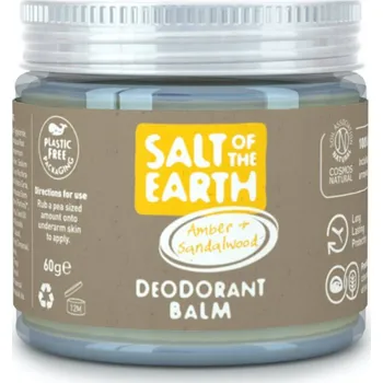Salt Of The Earth Přírodní minerální deodorant Amber & Sandalwood (Deodorant Balm) 60 g + 2 měsíce na vrácení zboží