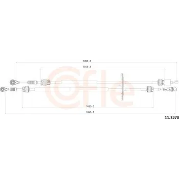 Tažné lanko, ruční převodovka COFLE 11.3270