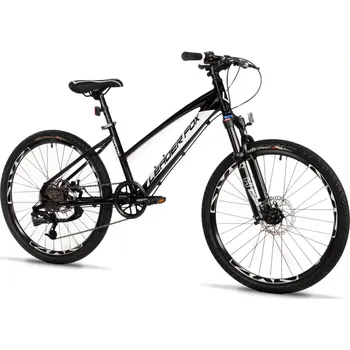 Dětské kolo LEADER FOX CAPITAN dívčí 24", model 2025-3, barva black/white