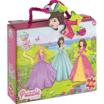 Puzzle moxy puzzle princezny 45 dílků
