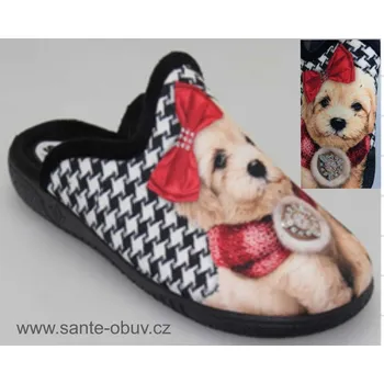 Dámská zdravotní obuv SANTÉ AB/23560 NEGRO domácí obuv, papuče vel. 35-43, --- - 42