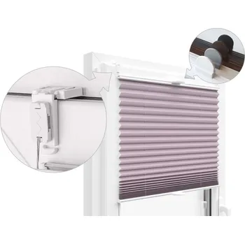 Roleta ZEBRA-SHOP PLISSÉ LUX / SIMPLE / LILA / PP163 Šířka plissé v cm: 23, KAT: A 80-110 cm