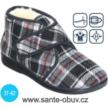 Dámská zdravotní obuv SANTÉ MJ/815 domácí obuv s kožíškem vel.37-42, --- - 38
