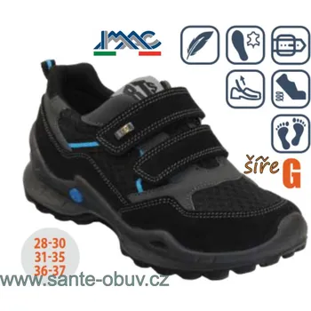 Dámská zdravotní obuv SANTÉ IC/582308 NERO vych. obuv vel.28-37, --- - 34