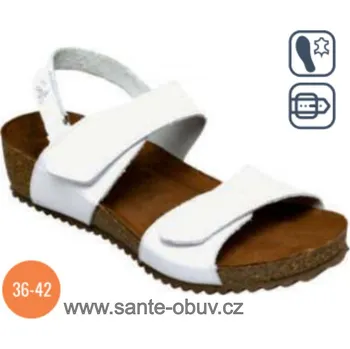 Dámská zdravotní obuv SANTÉ IB/5343 BIANCO vych. obuv 36-42, bílá - 40