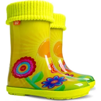 Dívčí holínky DEMAR dětské holínky Hawai LUX EX 0449 EB sluníčko vel.28-35, EB slunce - 28-29