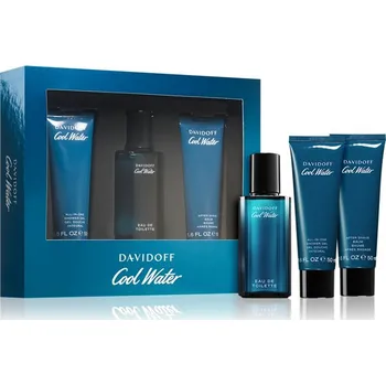 Pánský parfém Davidoff Cool Water Man - EDT 40 ml + sprchový gel 50 ml + balzám po holení 50 ml + 2 měsíce na vrácení zboží
