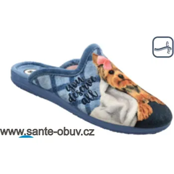 Dámská zdravotní obuv SANTÉ AB/29283 AZUL domácí obuv, papuče, MODRÁ - 42