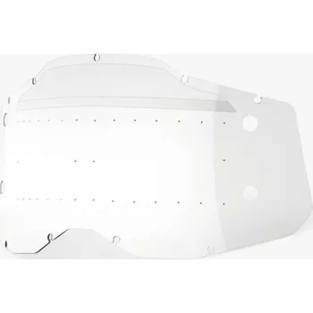 Motocyklové brýle 100percent náhradní plexi pro brýle 100% plexi Forecast Racecraft 2/Accuri 2/Strata 2, čiré s čepy, A