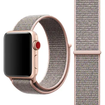 Řemínek na hodinky Řemínek pro Apple Watch Ultra 49mm / 46mm / 45mm / 44mm / 42mm - nylonový - růžový