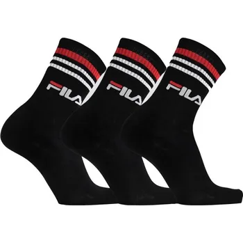 Pánské ponožky PONOŽKY FILA 3 páry ČERNÉ Velikost: 35-38