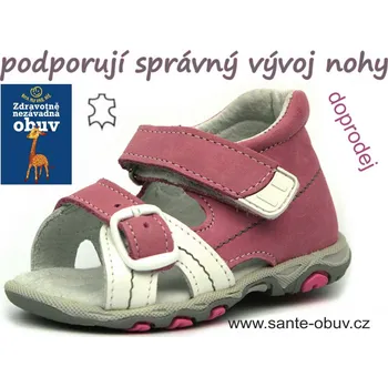 Dámská zdravotní obuv SANTÉ N/950/101/73/10 zdravotní sandál růžová, růžovo-bílá - 26