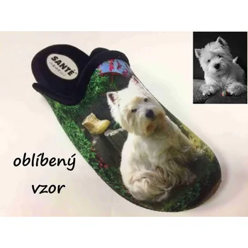 Dámská zdravotní obuv SANTÉ AB/14252 NEGRO WESTY domácí obuv, papuče, černá - 35