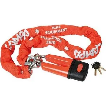 Zabezpečení motocyklu Lampa Řetězový zámek HEXAGON na motorku, 120 cm, 11 mm silný řetěz, 3 klíče