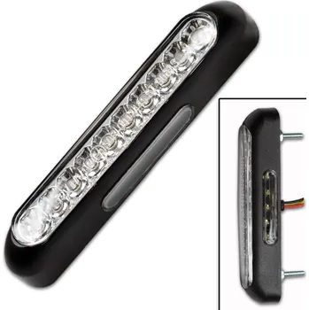 Osvětlení pro motocykl HSM LED zadní světlo Line, černé, čiré sklo