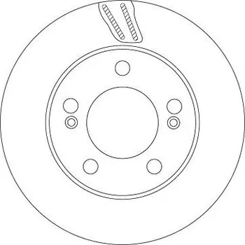 Brzdový kotouč Brzdový kotouč TRW DF6876