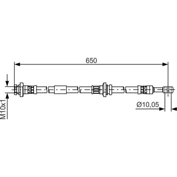 Brzdová hadice Brzdová hadice BOSCH 1 987 481 476