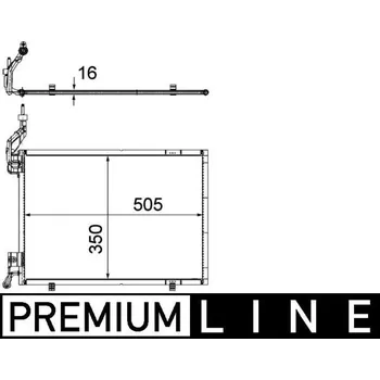 Výparník klimatizace Kondenzátor, klimatizace MAHLE AC 579 000P