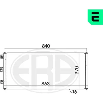 Výparník klimatizace Kondenzátor, klimatizace ERA 667144