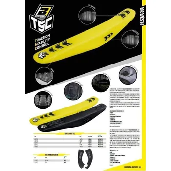 Moto sedlo BLACKBIRD potah sedadla (TSC) HUSQVARNA FC/TC 16-18, TE/FE 17-19, černý