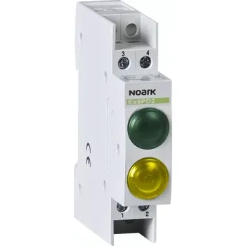 Jistič Noark 102466 Ex9PD2gy 24V AC/DC Světelné návěstí, 230V AC/DC, 1 zelená LED a 1 žlutá LED (Ex9PD2gy 24V AC/DC)