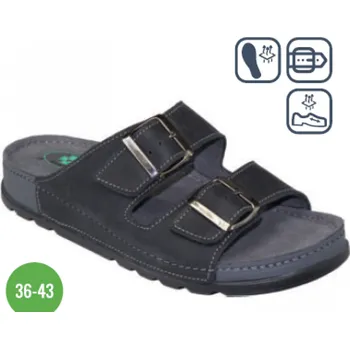 Dámská zdravotní obuv SANTÉ N/211/1/60/CP pantofel černý vel.36-43, --- - 42