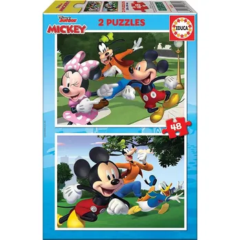 Puzzle EDUCA Mickey a přátelé 2x48 dílků