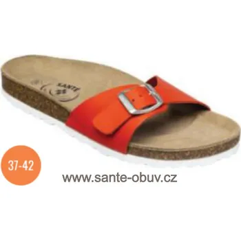 Dámská zdravotní obuv SANTÉ PT/74002 ORANGE pantofel vel. 36-42, oranžová - 38