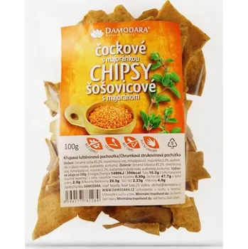 Chips Damodara Čočkové chipsy s majoránkou 100g