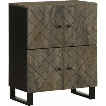 Příborník do zásuvky vidaXL Příborník 60 x 33 x 75 cm černá masivní mangovníkové dřevo [4017710]