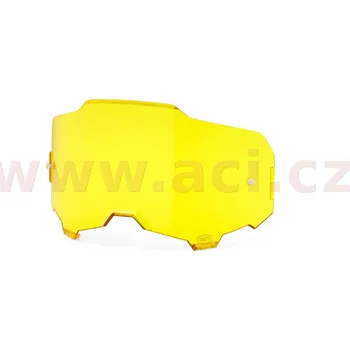 Motocyklové brýle 100percent náhradní plexi pro brýle 100% ARMEGA žluté, Anti-fog