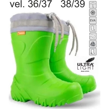 Dívčí holínky DEMAR junior holínky MAMMUT-S 0301 Z zelené 36-39, zelená - 36-37