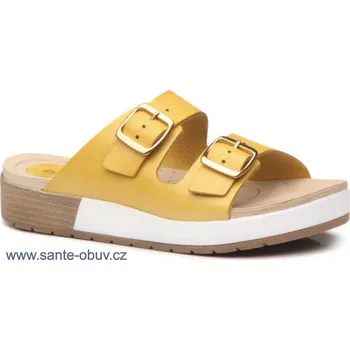 Dámská zdravotní obuv SANTÉ PE/232162-05 GIALLO pantofel vel.37-41, žlutá - 40