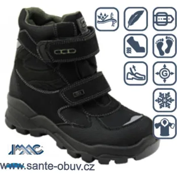 Dámská zdravotní obuv SANTÉ IC/482729 NERO vych. obuv vel. 27-35, --- - 32