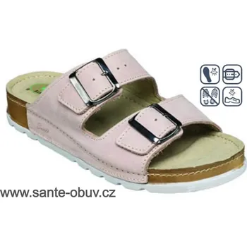 Dámská zdravotní obuv SANTÉ N/211/1/54/SP růžová zdravotní pantofel, --- - 37