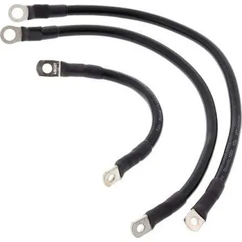 Elektroinstalace pro motocykl All Balls sada černých kabelů baterie Harley FLST Heritage Softail 86-88, FXST Softail 84-