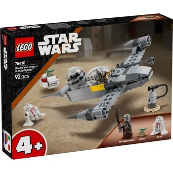 Stavebnice LEGO LEGO Stars Wars 75410 Mando, Grogu a stíhačka N-1 Starfighter