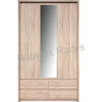 Šatní skříň Šatní skříň se zrcadlem NORTON 3D4S