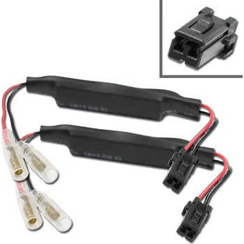 Osvětlení pro motocykl HSM Napájecí kabel blinkru s odporem 15 Ohm / 10Watt na motorku, Ducati, HD