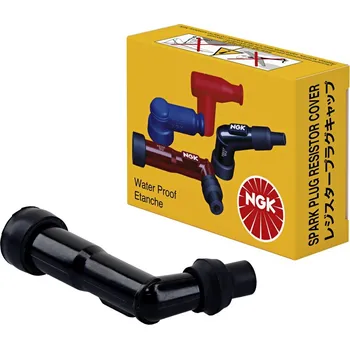 Zapalovací a žhavicí svíčka NGK koncovka zapalovací svíčky (fajfka) (NR 8442) barva černá (102), zahnutá