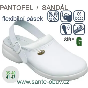 Dámská zdravotní obuv SANTÉ GF/516 BÍLÁ zdravotní PRACOVNÍ obuv , bílá - 36