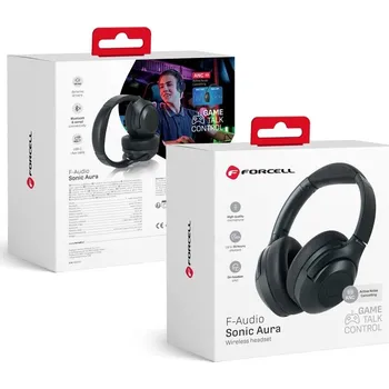 Sluchátka Bezdrátová sluchátka FORCELL F-AUDIO ANC Sonic Aura černá
