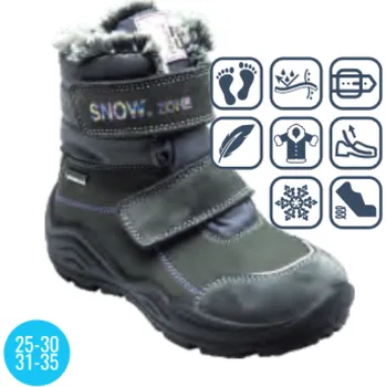 Dámská zdravotní obuv SANTÉ IC/281279 GRIGIO zimní obuv vel.25-30, --- - 28