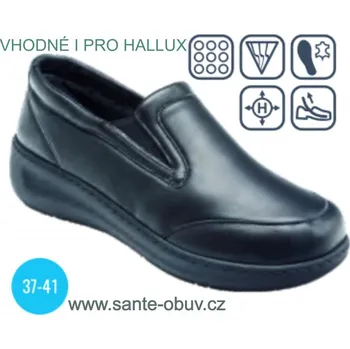 Dámská zdravotní obuv SANTÉ MN/15035-N NERO hallux vych. obuv, černá - 41