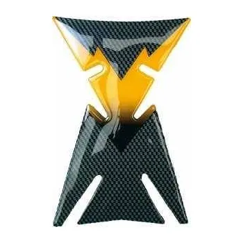 Tankpad Space - karbonový vzhled - žlutá barva