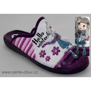 Dámská zdravotní obuv SANTÉ AB/23804 VIOLET domácí obuv, papuče vel. 35-43, --- - 39