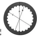 TRW MES344-7 spojkové plechy SUZUKI GSF/GSX 600