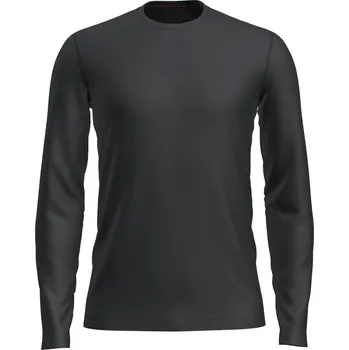 Pánské tričko Termo tričko s dlouhým rukávem pánské ICEBREAKER M Mer Core Heavyweight LS Crewe BLACK - XXL